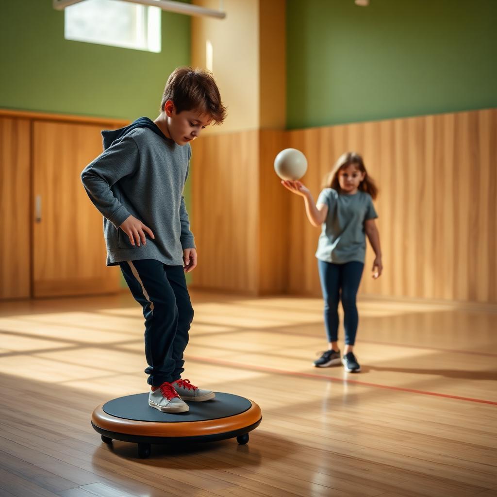 Kinderen spelen met ballen en parachute